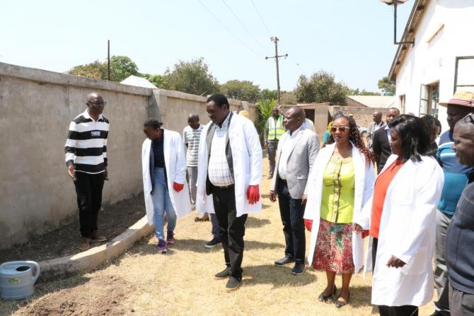 Honourable Moses Frank Moyo, MP, plants trees in Northern constituencies 