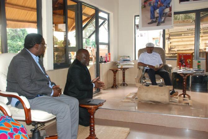 Hon Moyo, MP and Mr Kabaso Kampampi, MP pay a courtesy call on His Royal Highness Mwata Kazembe