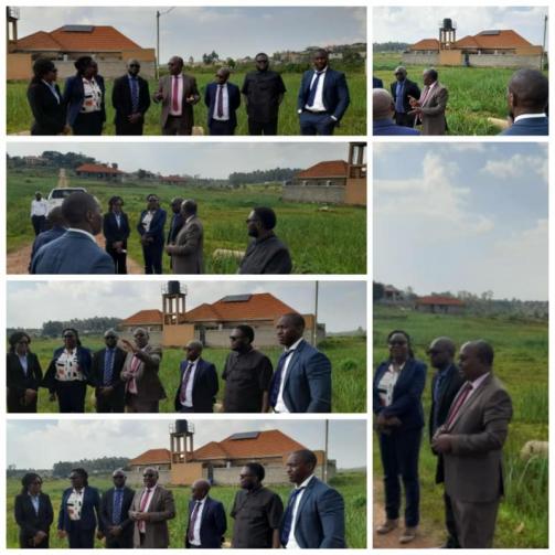 NAZ SACCO team having a site visit of the Uganda Parliamentary SACCO estate