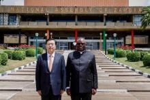 Speaker of the National Assembly of Zambia with his Chinese counterpart